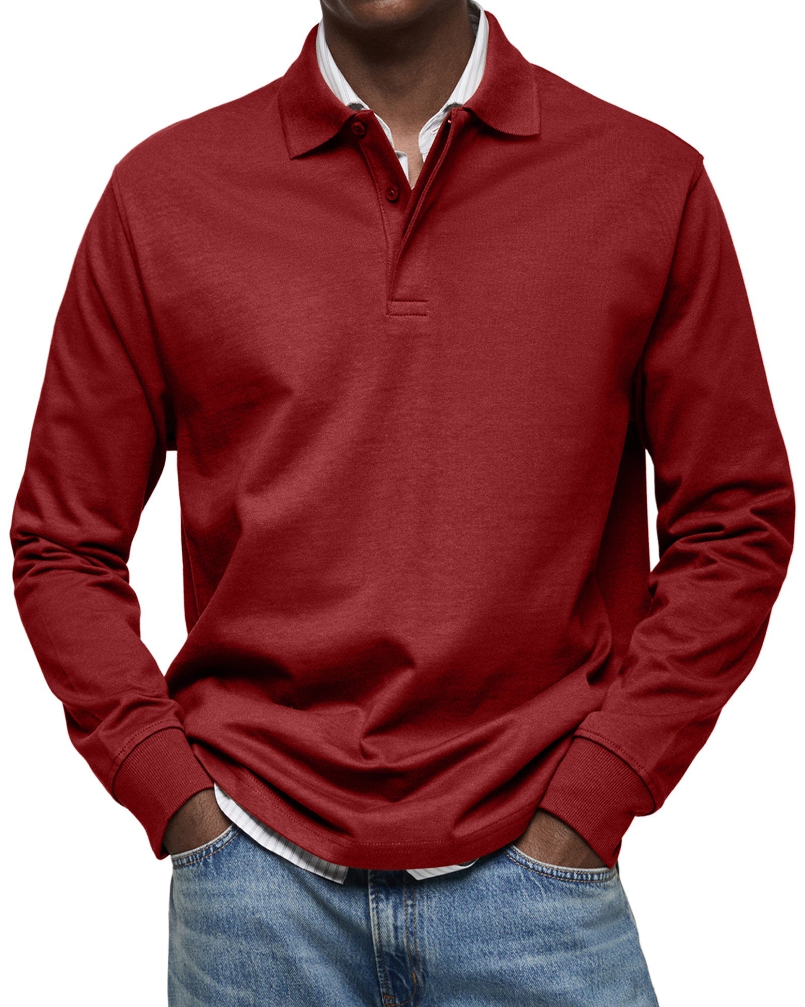 Anthony | Polokošeľa Casual s Dlhým Rukávom