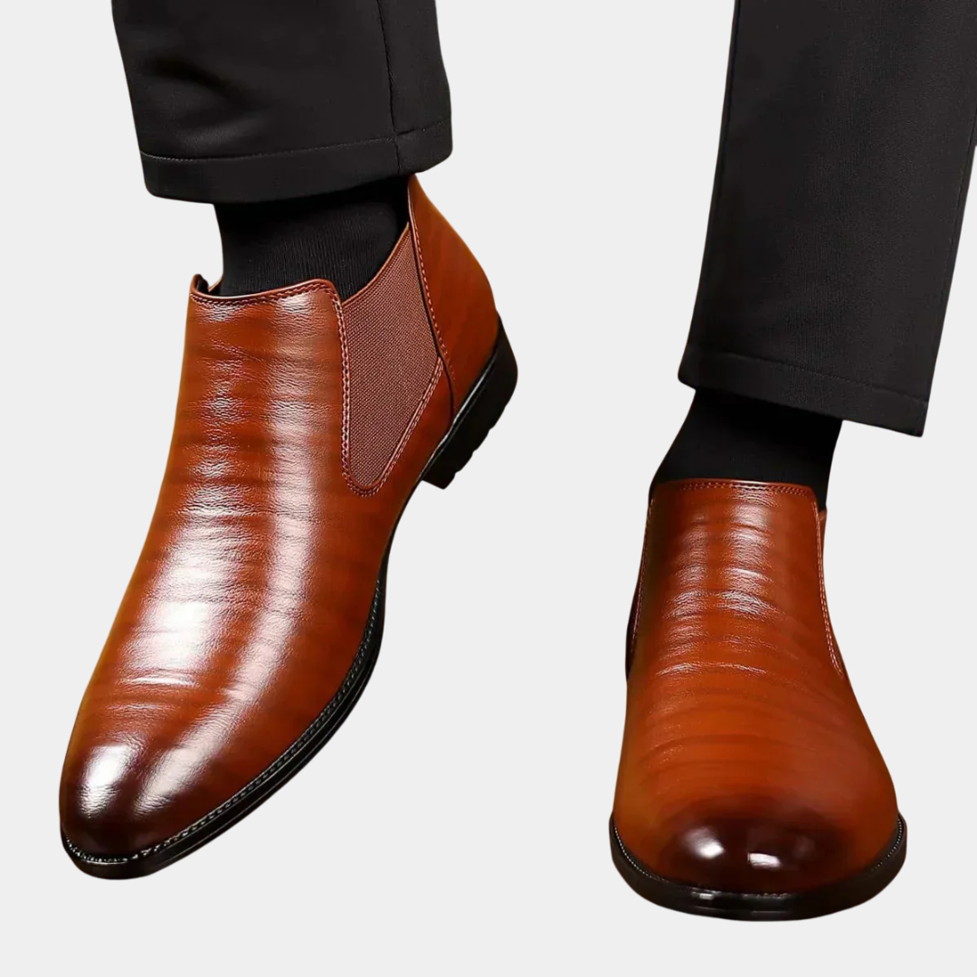 Simon | Elegantné Kožené Čižmy