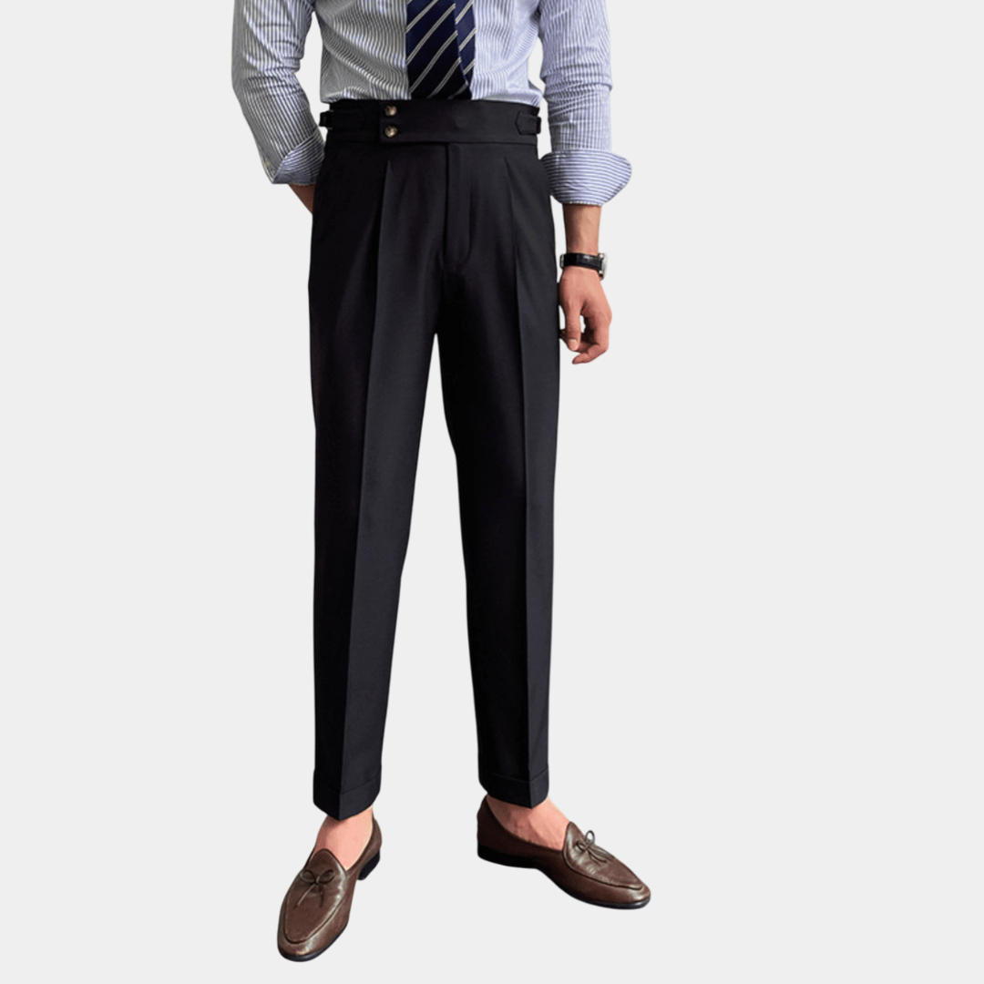 Edward | Elegantné Nohavice s Vysokým Pásom