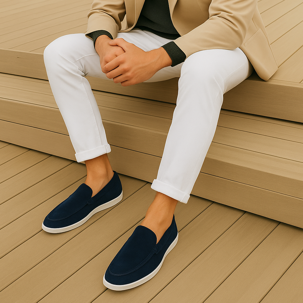 Tristan | Elegantné mokasíny z semišu