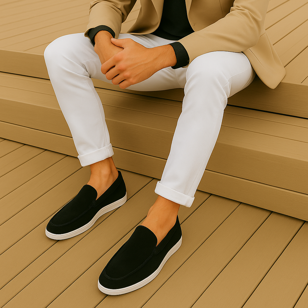 Tristan | Elegantné mokasíny z semišu