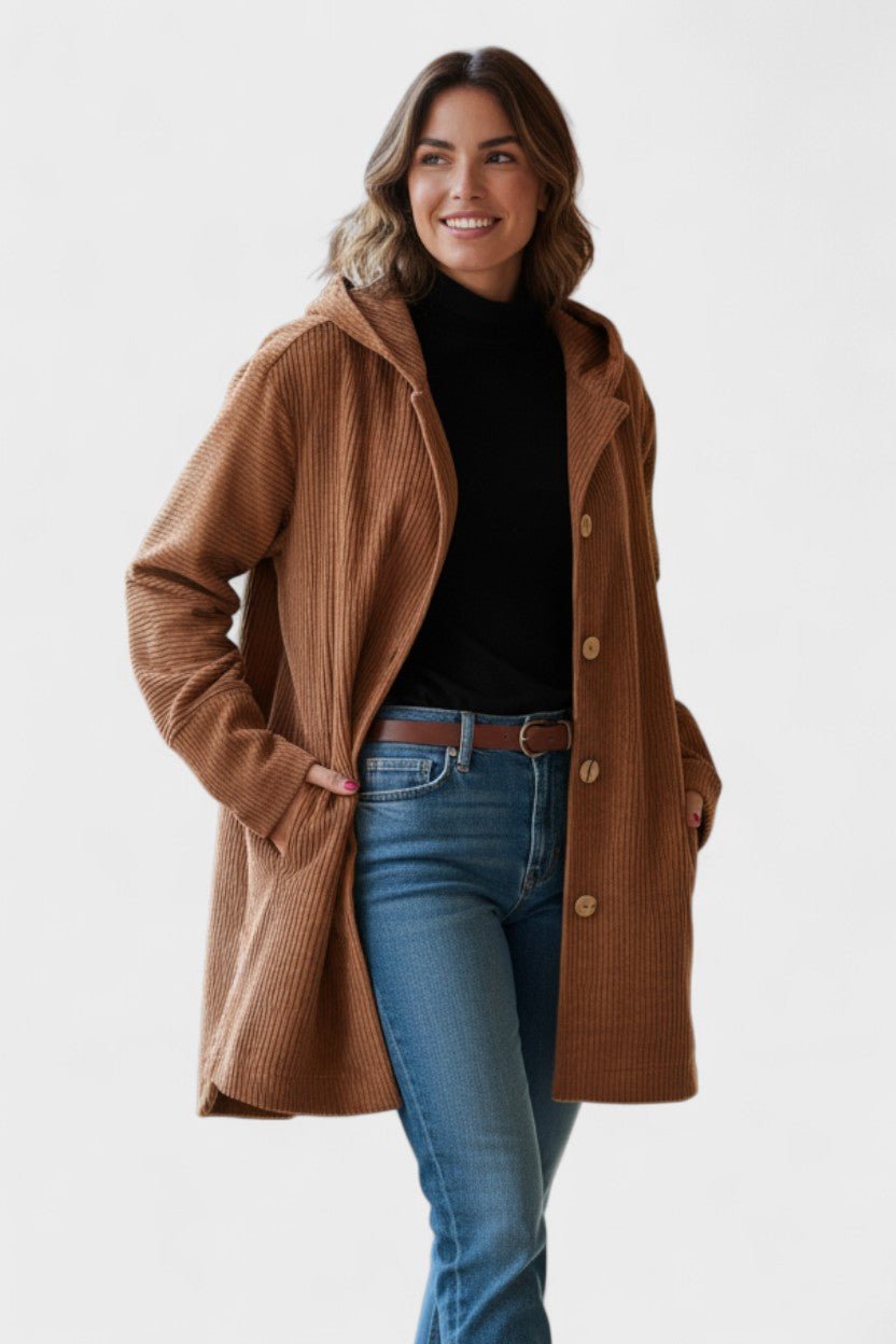 Amalie | Elegantný velúrový kabát v luxusnom dizajne