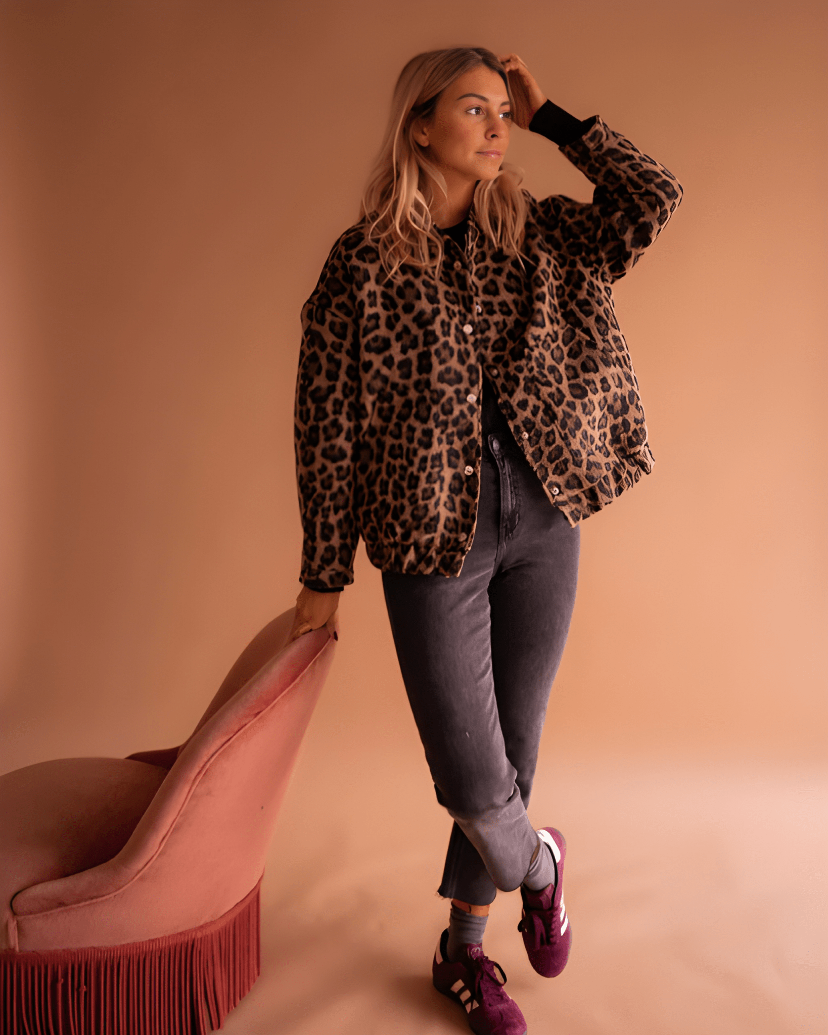 Leona | Casaco Bomber de Leopardo