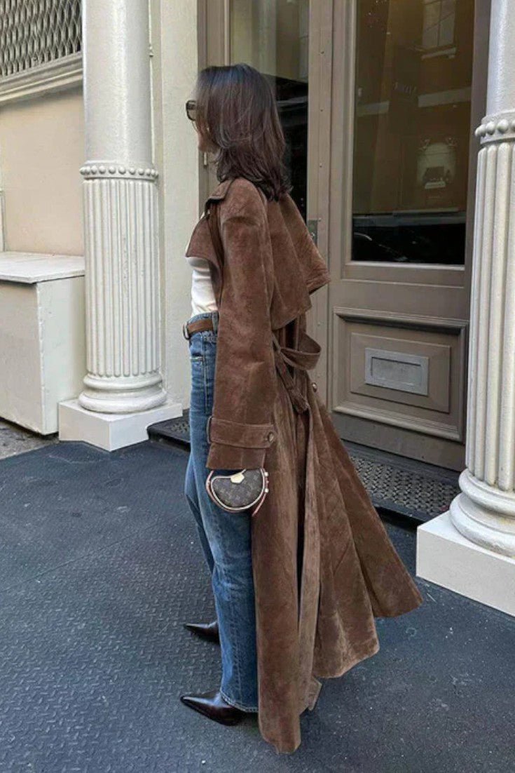 Mille | Elegantný semišový kabát