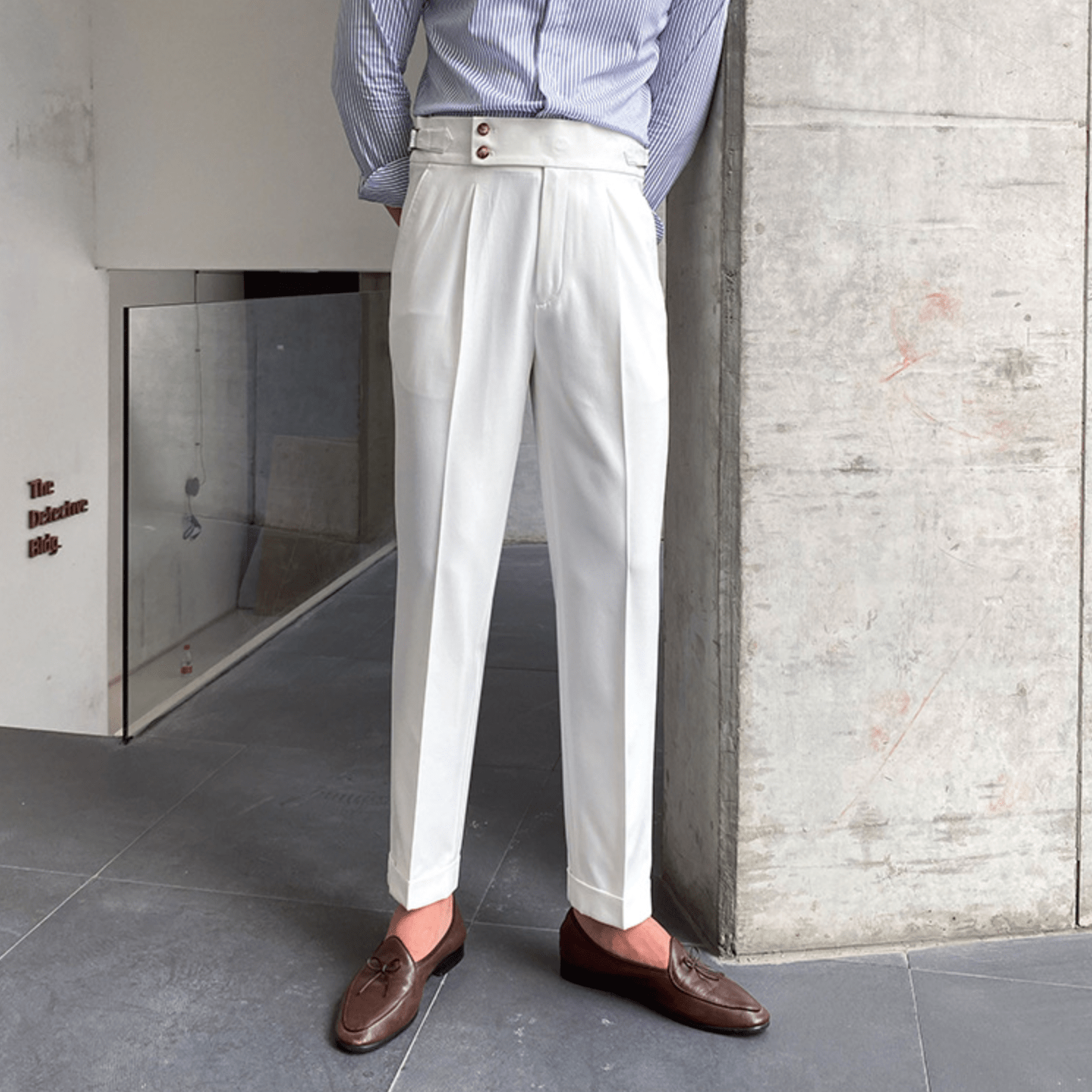 Edward | Elegantné Nohavice s Vysokým Pásom