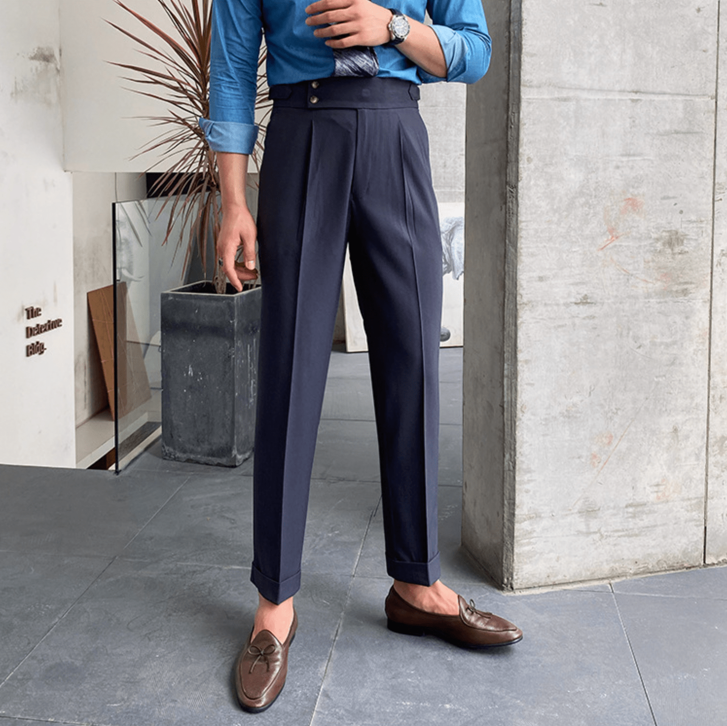 Edward | Elegantné Nohavice s Vysokým Pásom