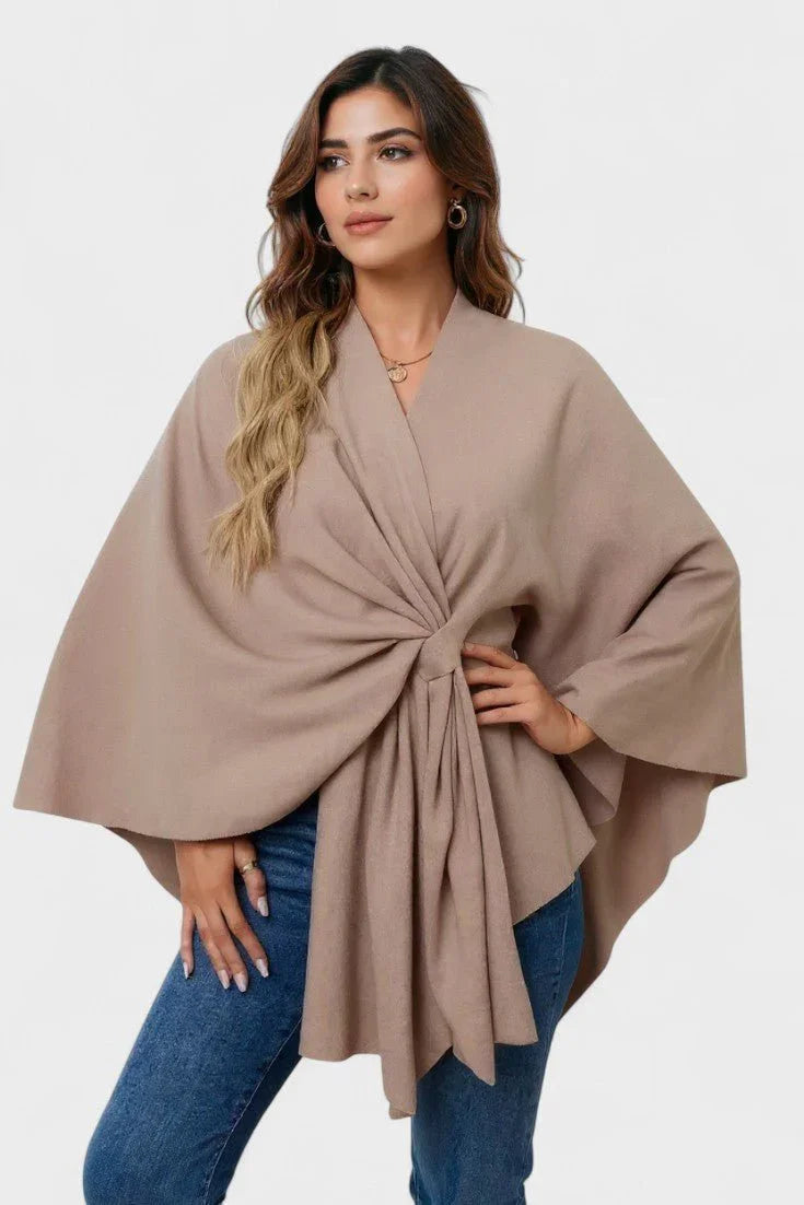 Yvette | Elegantné drapované pončo