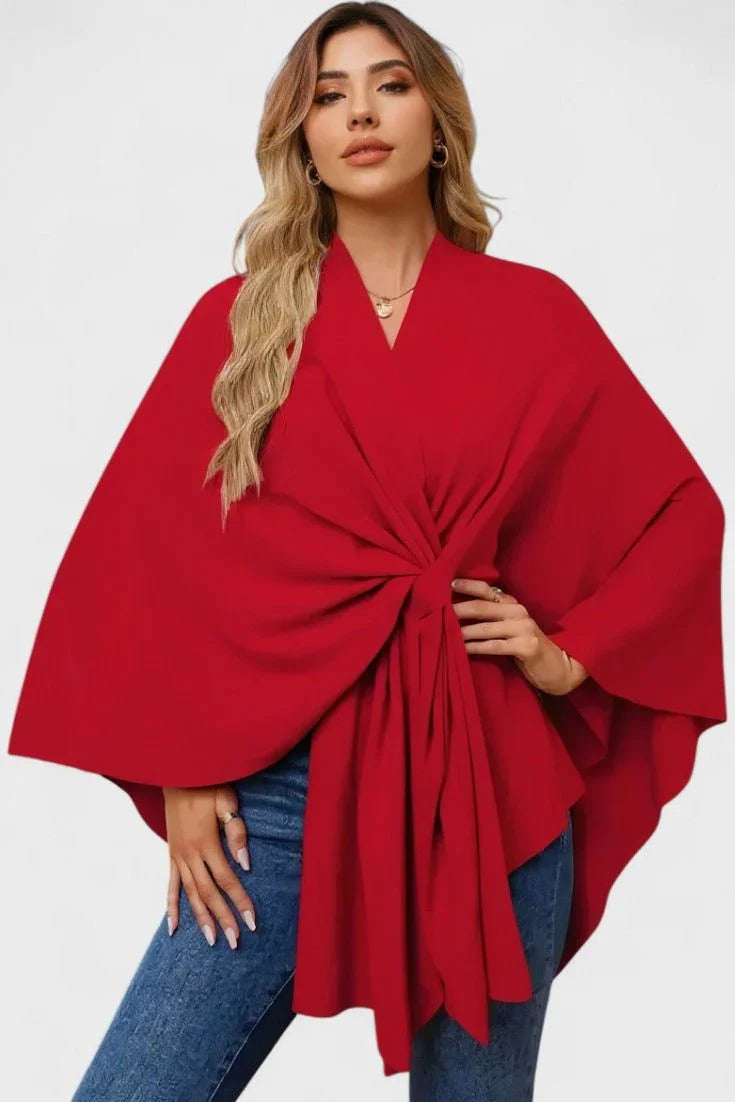 Yvette | Elegantné drapované pončo