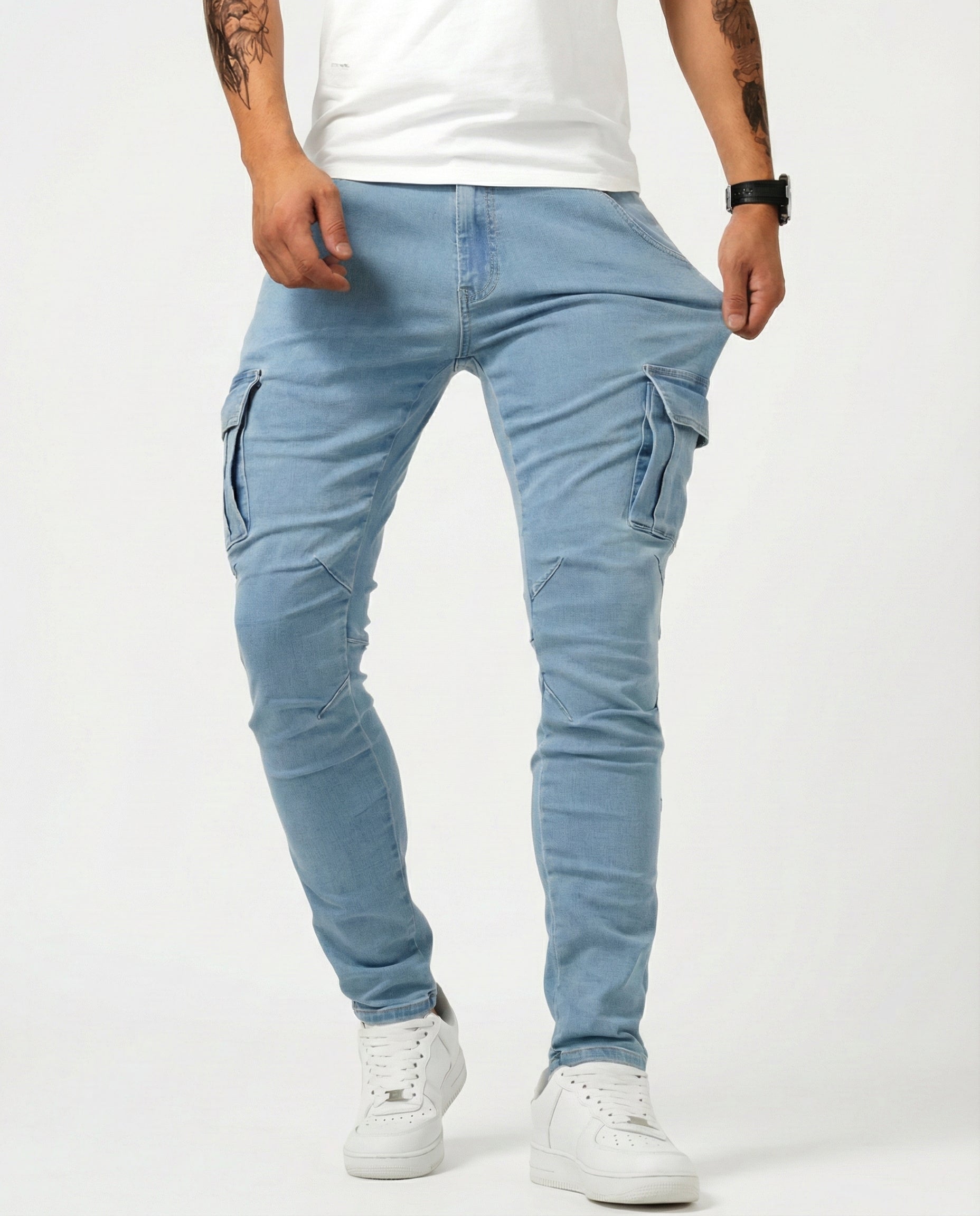 Jean | Elastické Cargo Nohavice