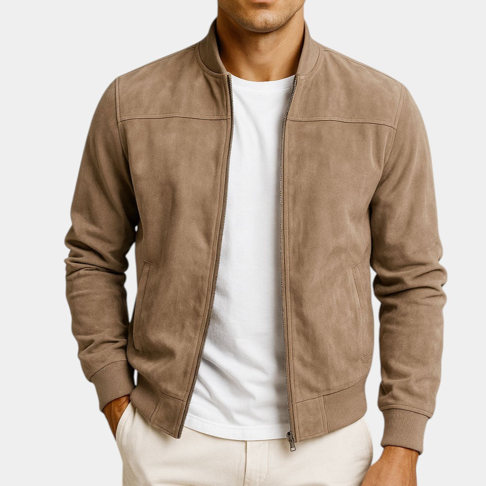 Adrian | Prémiová bomber bunda z semišu