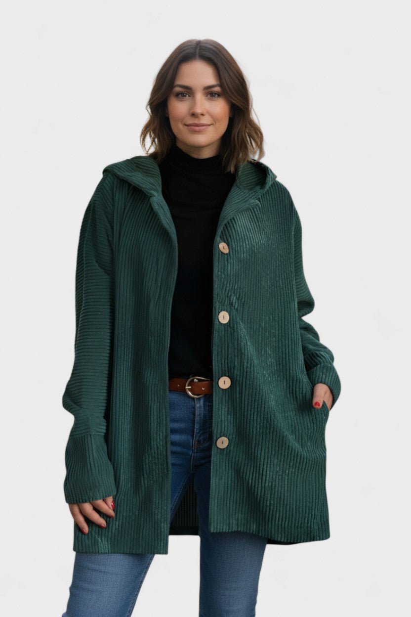 Amalie  | Elegantný velúrový kabát v luxusnom dizajne