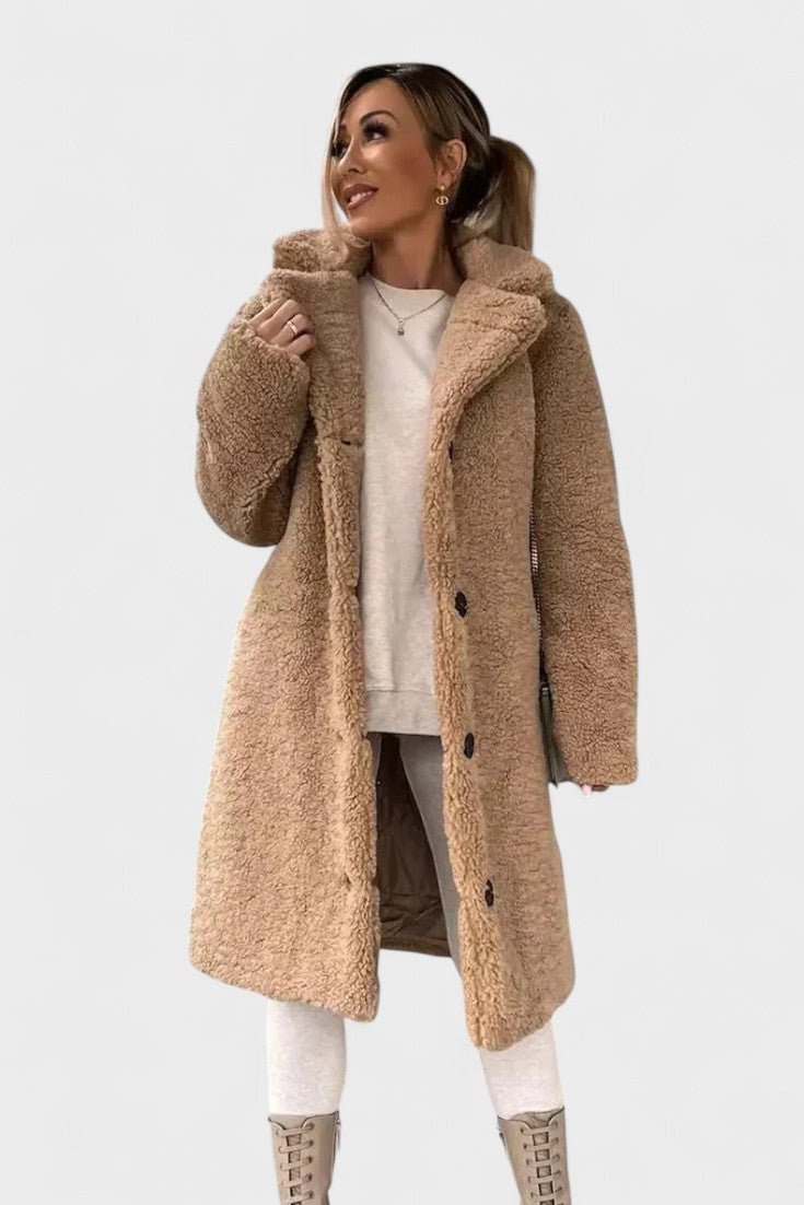 Birgitte  | Elegantná teddy bunda s luxusným dizajnom