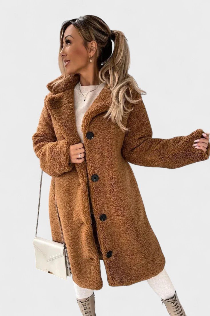Birgitte  | Elegantná teddy bunda s luxusným dizajnom