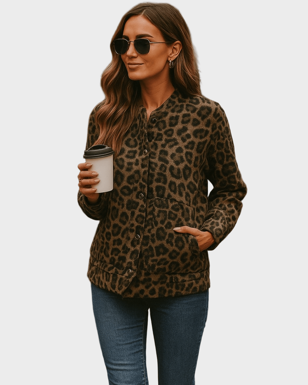 Leona | Casaco Bomber de Leopardo