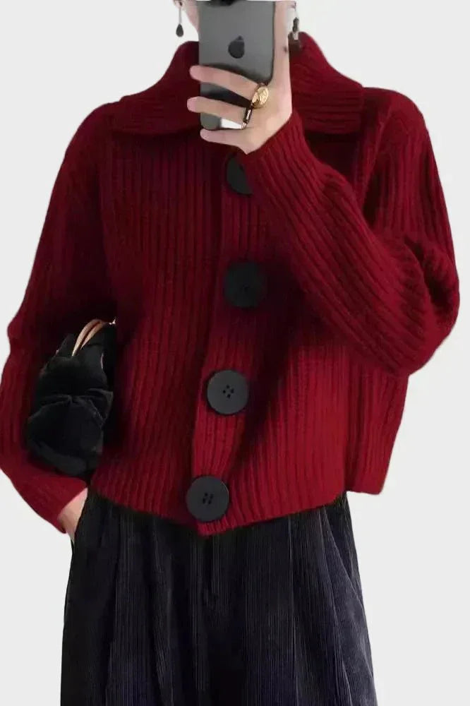 Mille | červený cardigan