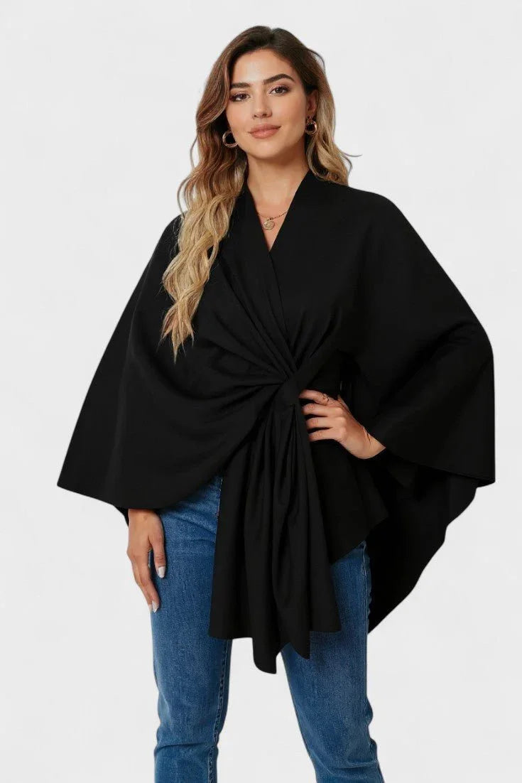 Yvette | Elegantné drapované pončo