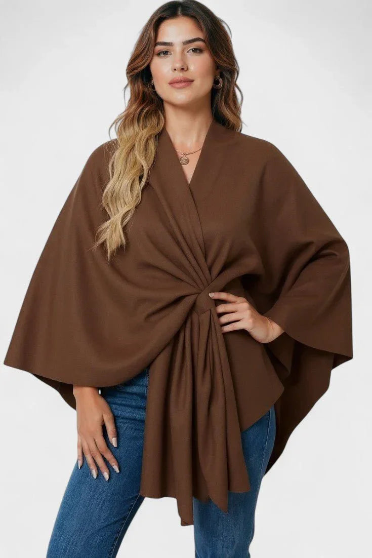 Yvette | Elegantné drapované pončo