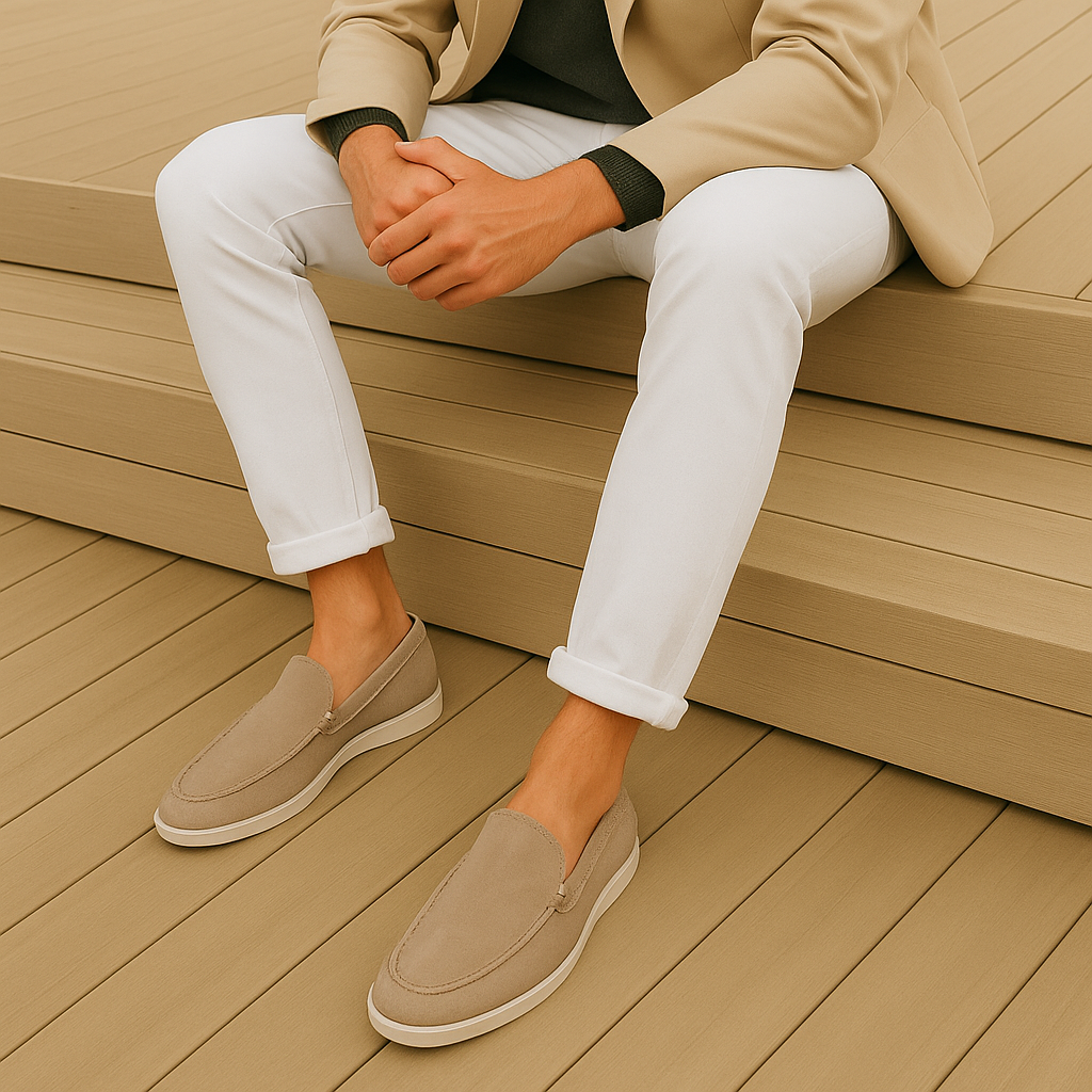 Tristan | Elegantné mokasíny z semišu