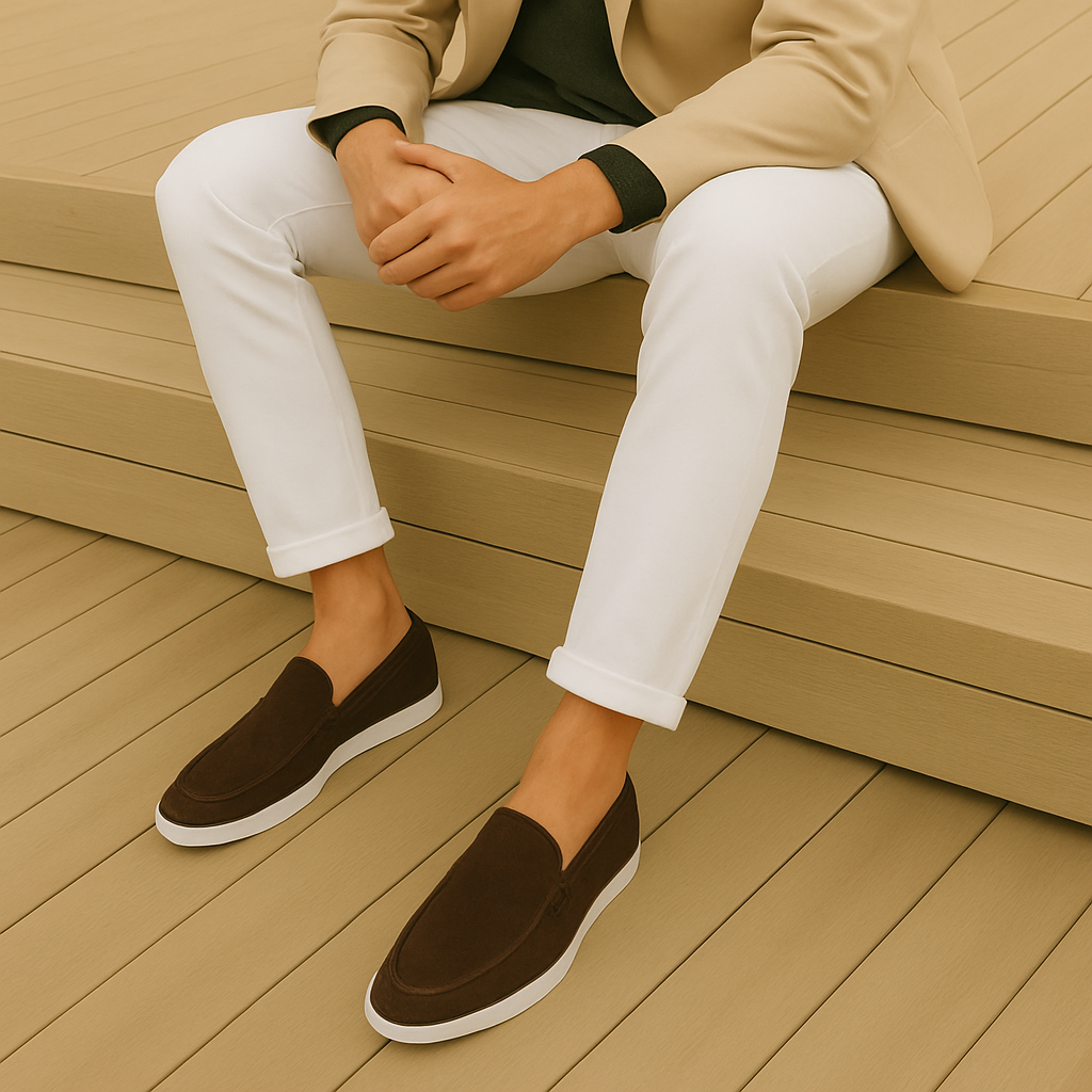 Tristan | Elegantné mokasíny z semišu